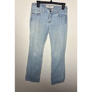 Abercrombie & Fitch Womens W28 L35 Light Wash Bootcut Stretch Jeans 6L